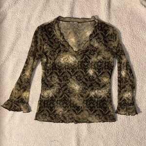 Vintage Y2K Mesh Top